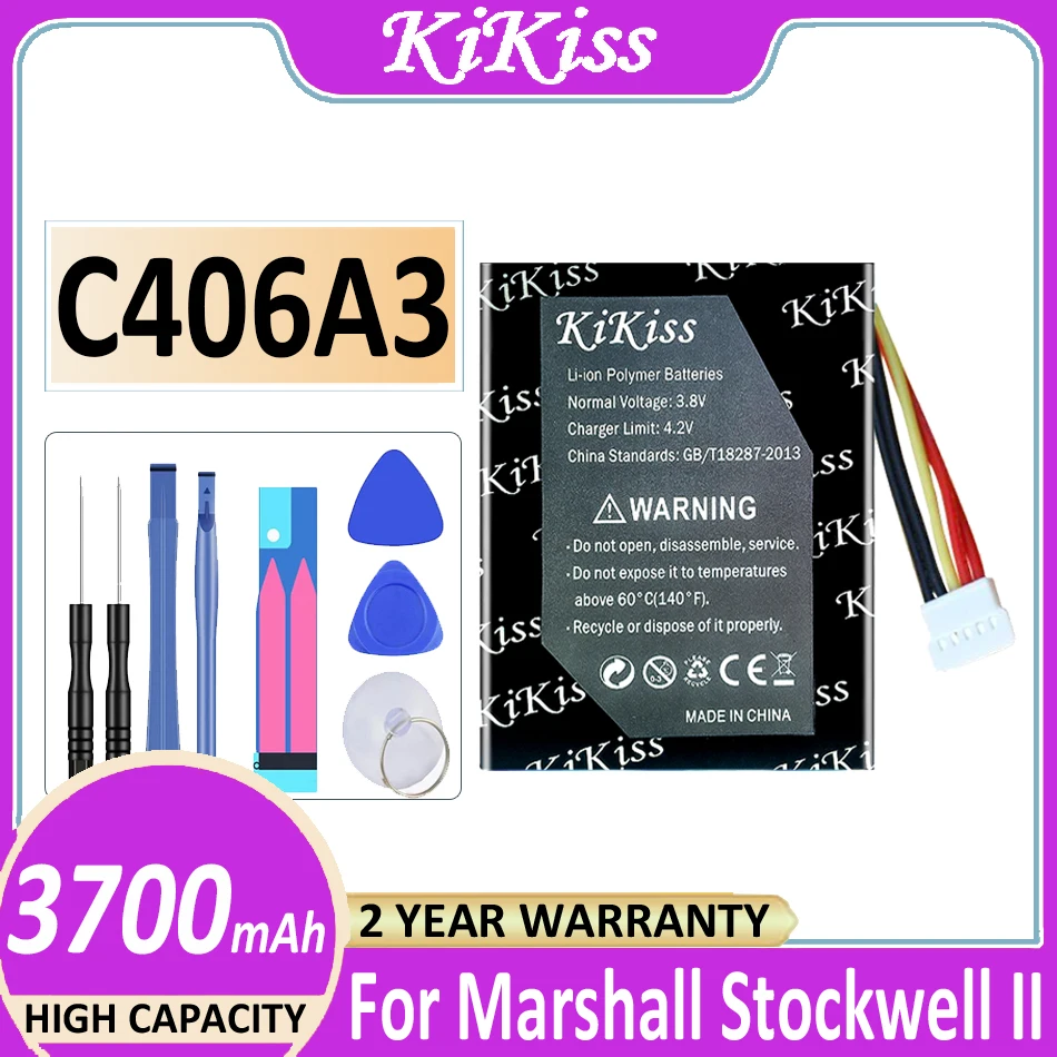 Battery C406A3 3700mAh For Marshall Stockwell 2 II 2nd stockwell2 Bluetooth Wireless Speaker Bateria