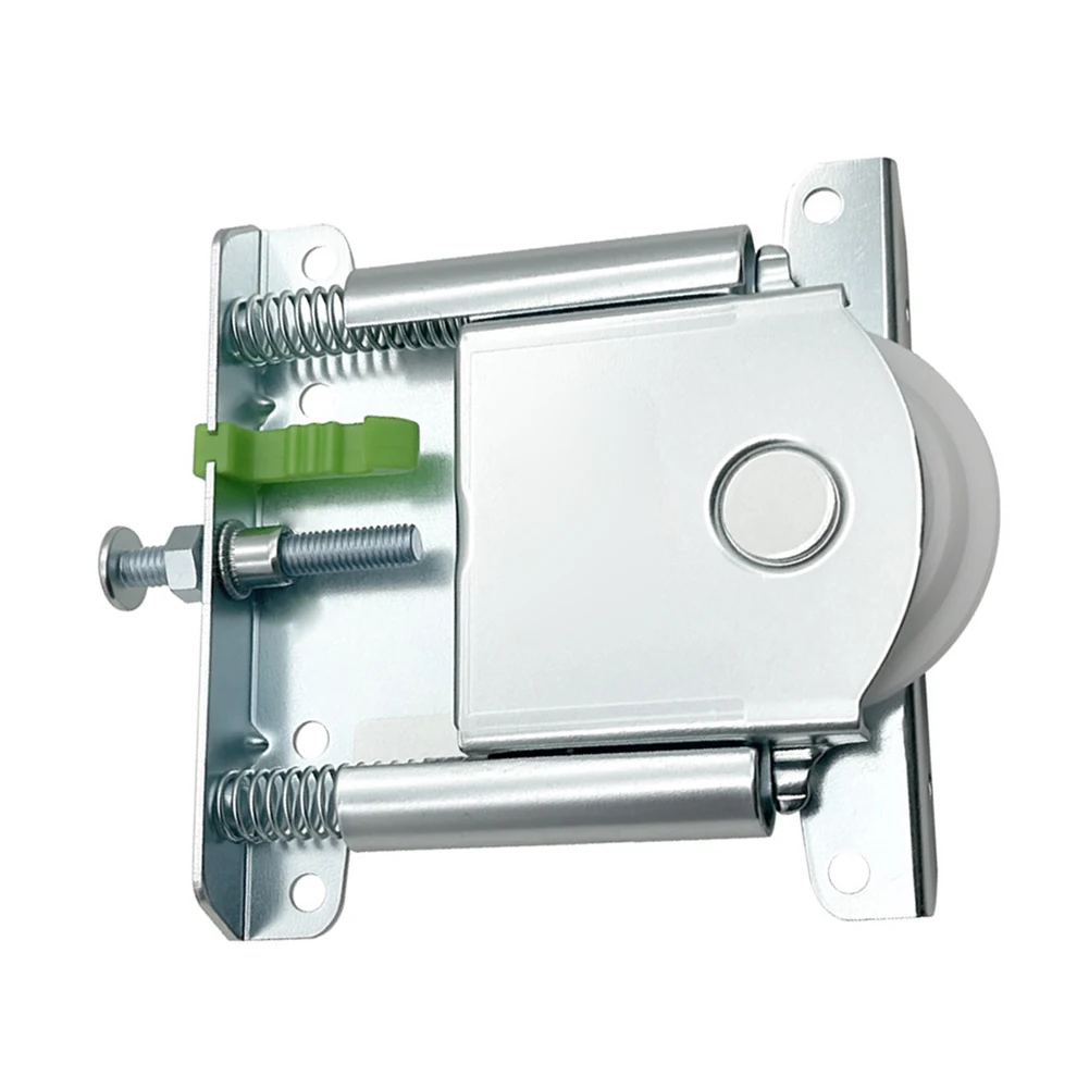 Closet Door Sliding Floor Guide with Damping Buffer and Height Adjustment Compatible with Bottom Mounted Sliding Door Hardware