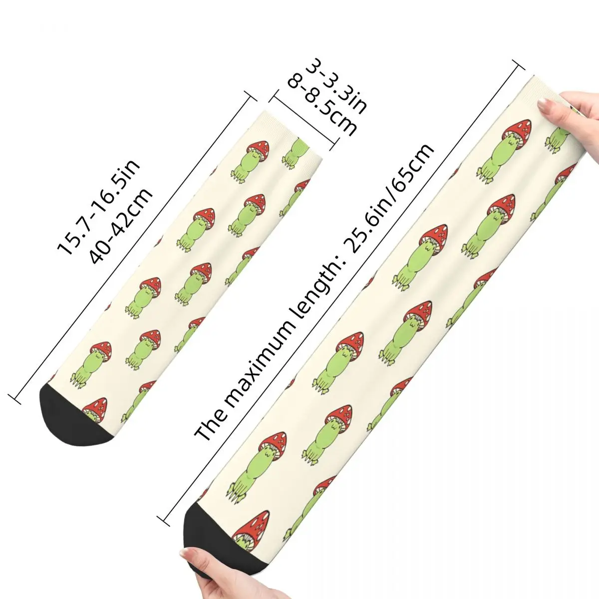 Frog Mushroom Socks Male Mens Women Spring Stockings Printed