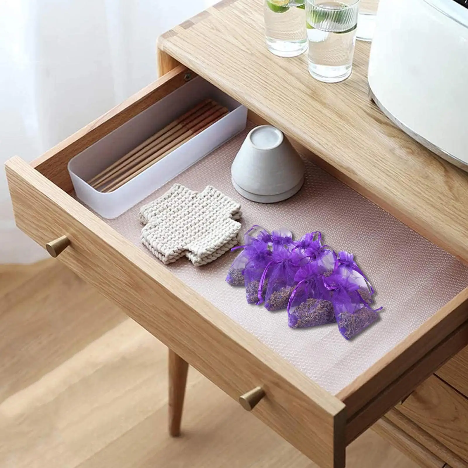 10 pçs saquinhos de lavanda sacos naturais saquinhos de lavanda seca à prova de traça para gavetas e armários cheiro forte aromas frescos