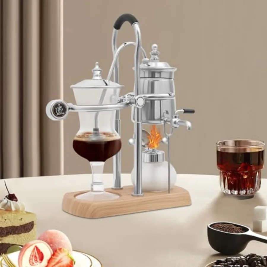 Siphon Syphon Coffee Maker, Removable Tabletop Glass Siphon Pot, Vintage Balance Syphon Unique Gravity Vintage Coffee Maker, El