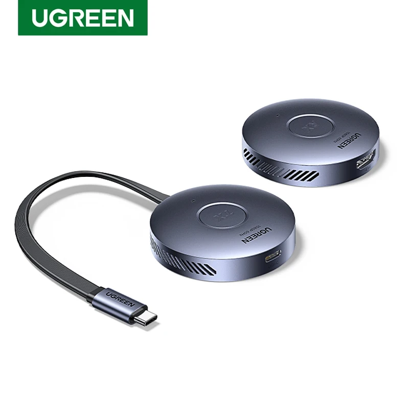 UGREEN Magnetic Wireless USB C Transmitter HDMI Receiver USB C to HDMI 1080P 60Hz 5G Transmission for Streaming Video Audio