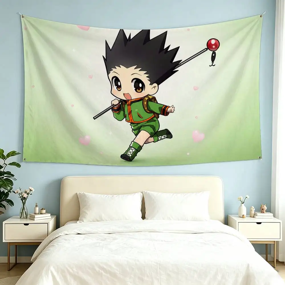 Anime Hunter Hunter G-Gon Freecss  Flags for Bedrooms Home Decor Items Outdoor Decors Garage Decoration Flaga