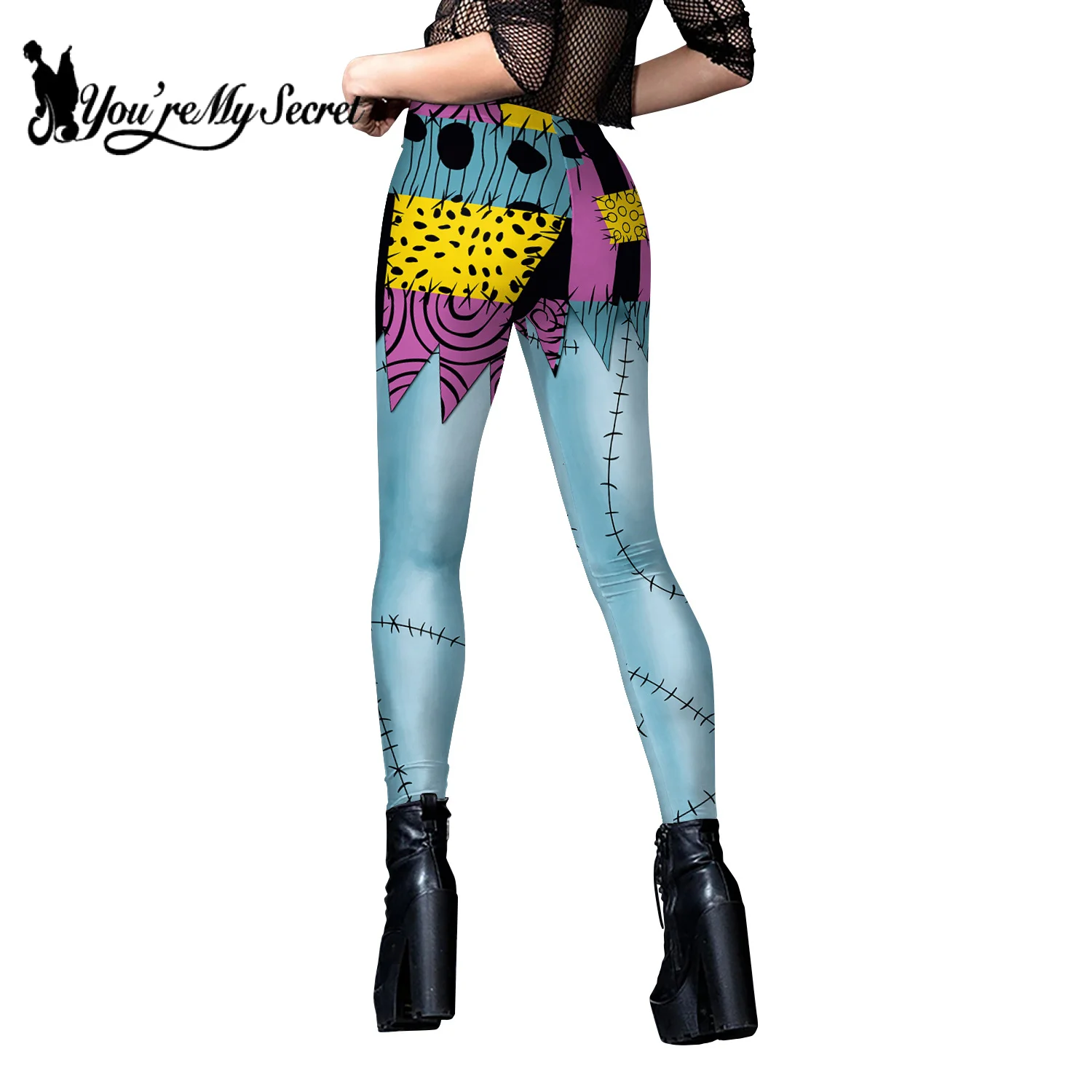 [You\'re My Secret] Leggings Halloween Party Pants Woman Fitness Tights Female Trousers Cosplay Zombie Carnival Cosplay Bottom