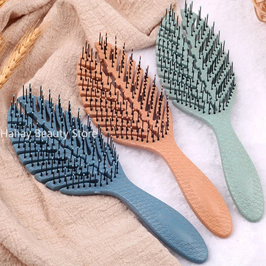 Peigne à cheveux Massage du cuir chevelu brosse à cheveux humide bouclés démêlant peigne démêlant brosse à cheveux femmes Salon de coiffure outils de coiffure peigne