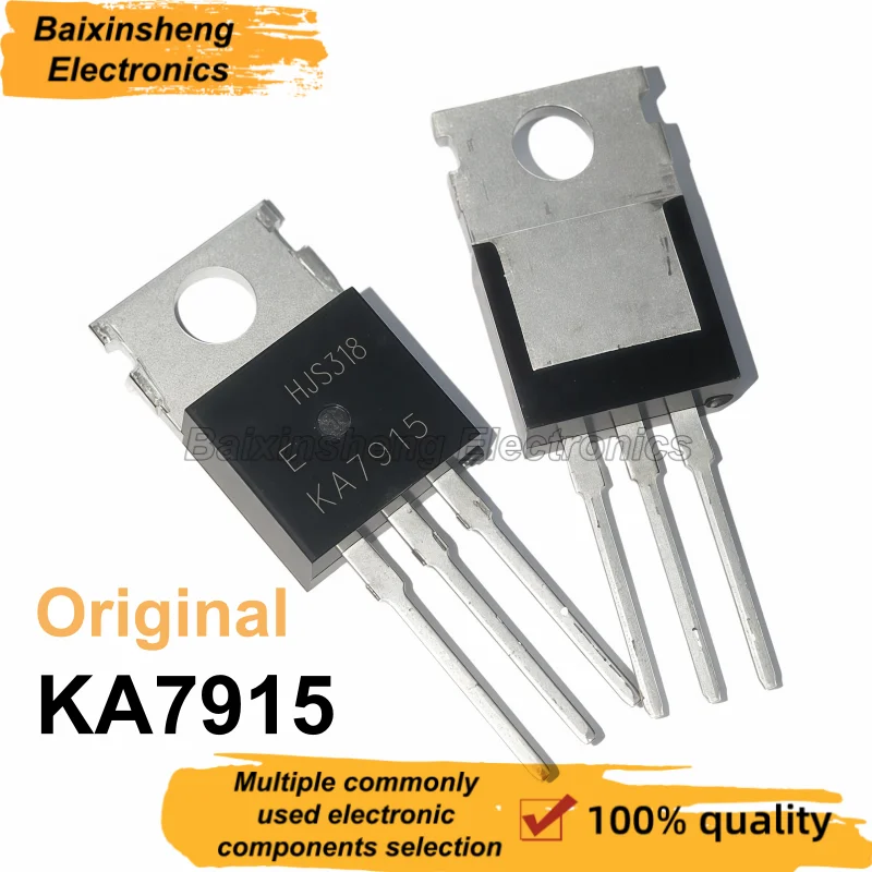 10PCS Original quality KA7915 KA7915ETU TO-220 transistor 1.5A 15V voltage regulator