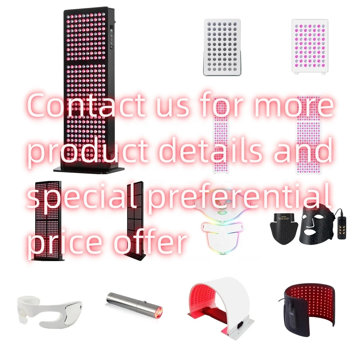 OEM/ODM 7Wavelengths Multi Specifications Professional 300-3600W Infrared PDT 660nm 850nm LED Red Light Therapy Panel Device