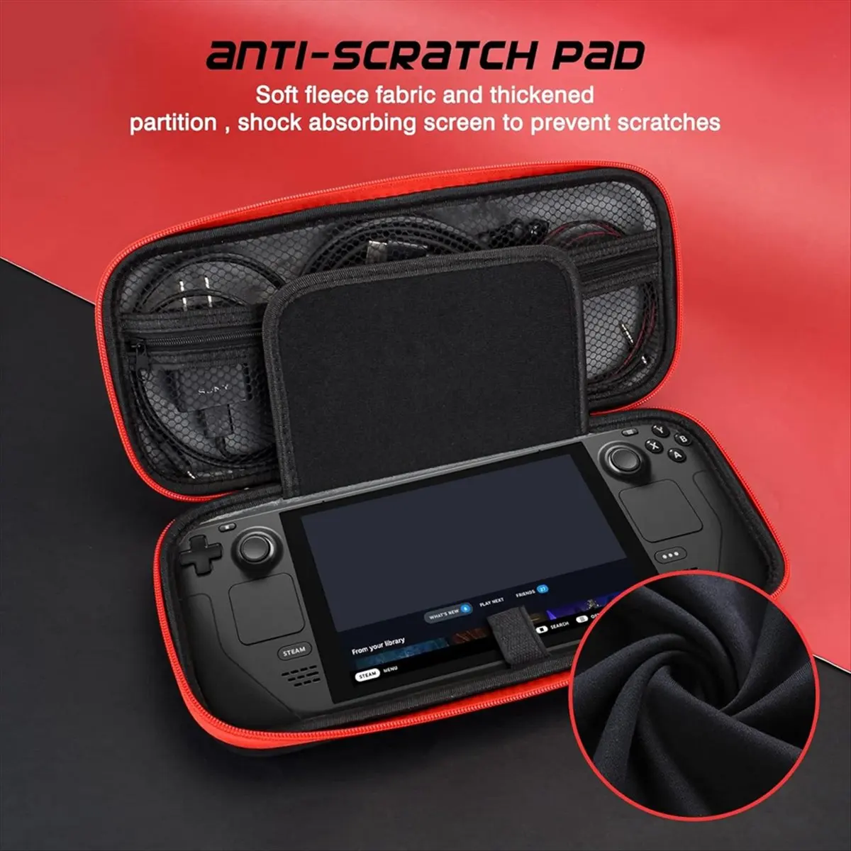 Portable Carrying Case for , Shockproof Hard Travel Protective Case for Console and Games Accessori
