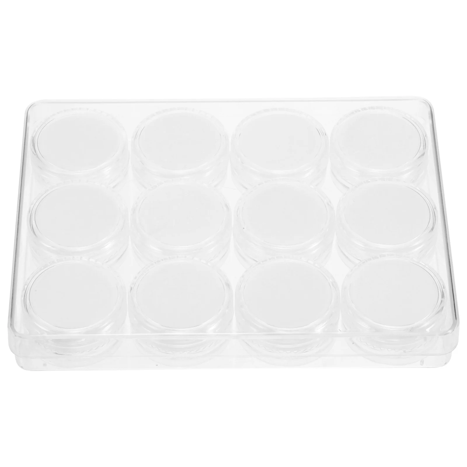 

1 set 1 Set Acrylic Loose Stone Box Clear Lid Jewelry Storage Organizer Gemstone Display Holder For Rings Brooches Badges Beads