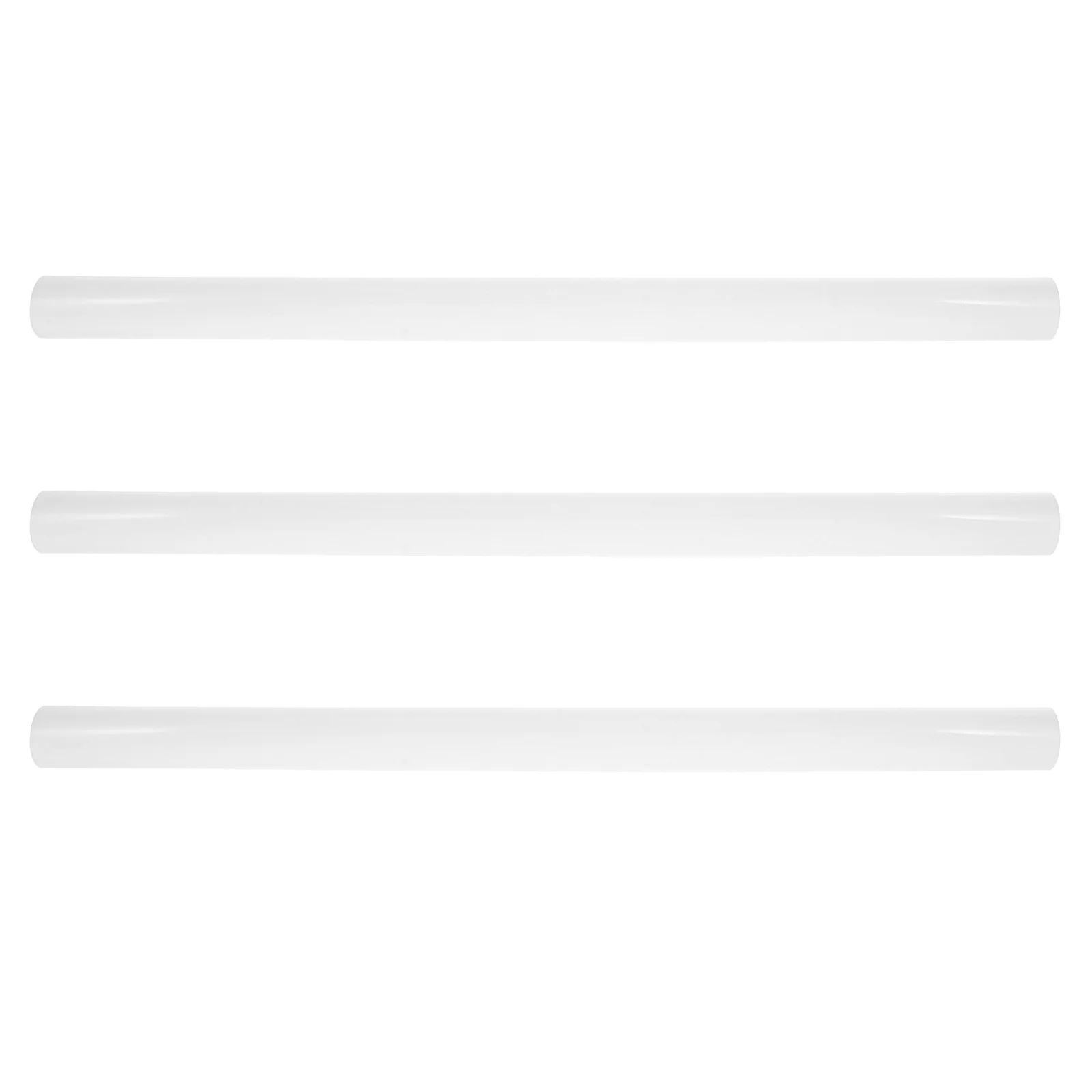 

3Pcs PVC Mailing Tubes Caps Durable Poster Carrier Tube for Artwork Storage 51cm Long Diameter 3cm Blueprint Roll Holder