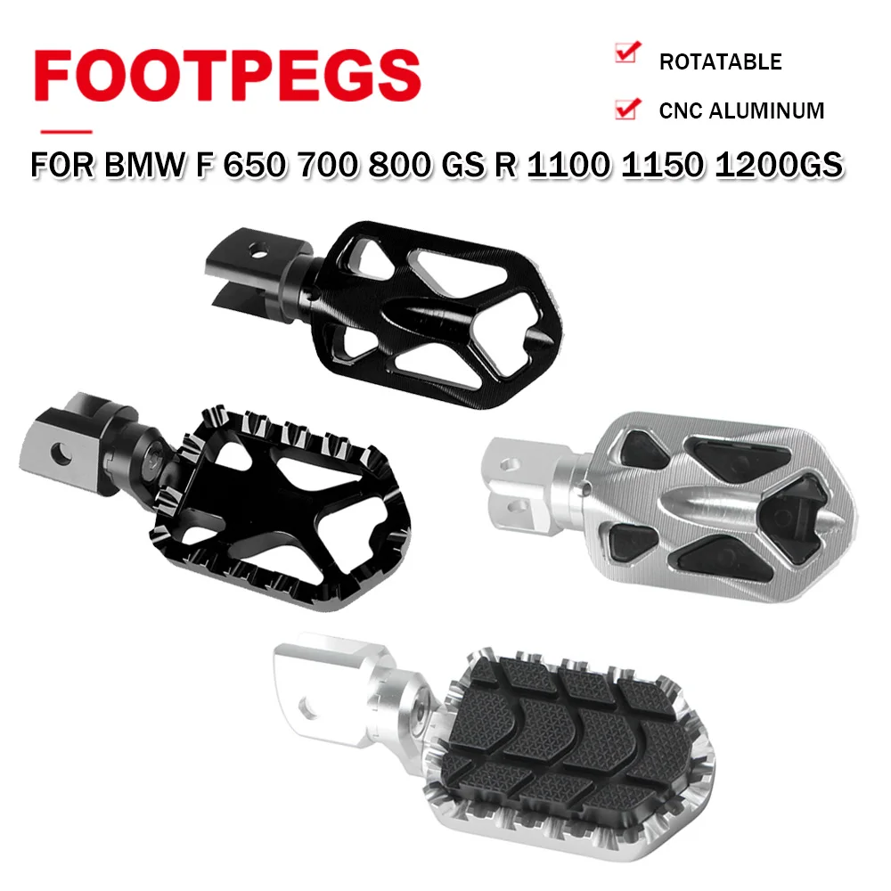 

Motorcycle CNC Footpegs Foot Pegs Rests Pedals For BMW R1200GS OC 2004-2012 R9T Scrambler F650GS F700GS F800GS R1100GS R1150GS