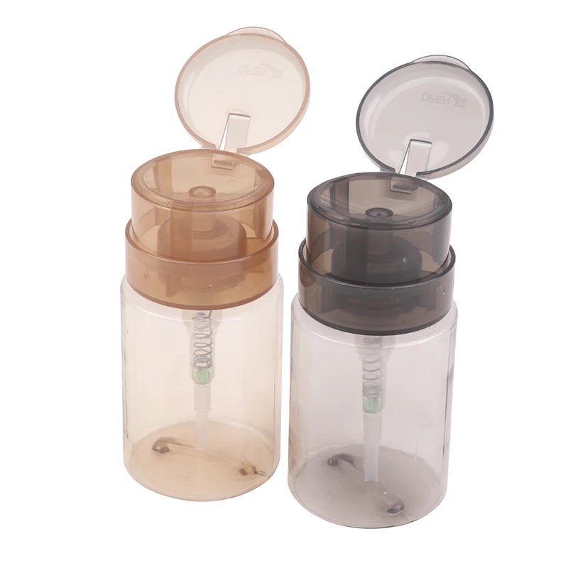 منظف مزيل طلاء الأظافر، زجاجة مكياج، أداة مانيكير، زجاجات قابلة لإعادة الملء، موزع مضخة ضغط فارغة