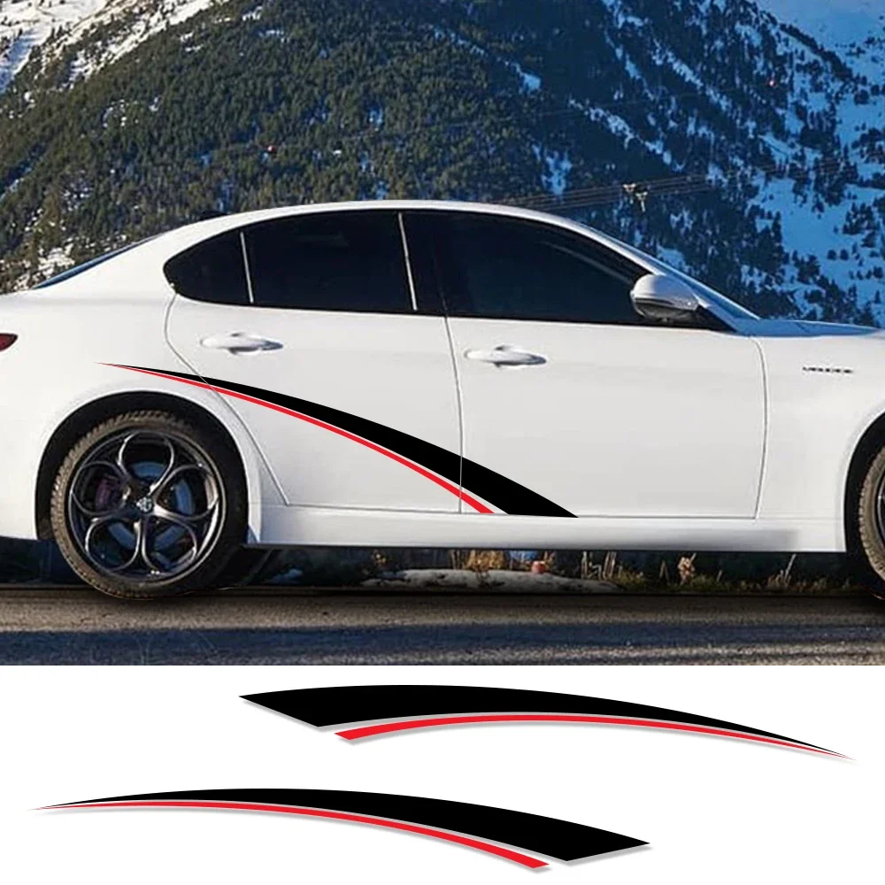 2pcs Car Stickers Sport Vinyl Decals Auto Tuning DIY Decoration Accessories For Audi BMW Mercedes Benz Ford VW Toyota Nissan Kia view 2