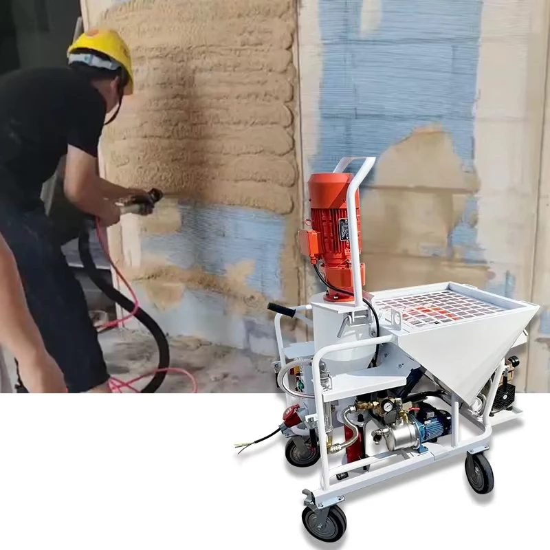 

Gypsum Spray Machine Wall Putty Plasterer Dual Voltage 30L min for Cement Mortar Grouting Mortar Wall Finishing Customized