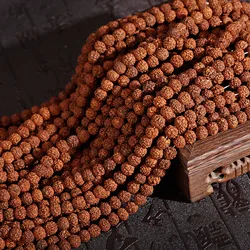 108pcs Rudraksha Ethnic Natural Vajra Bodhi Beads for Jewelry Making Bracelet DIY Accessories Meditation Tibetan Buddhism