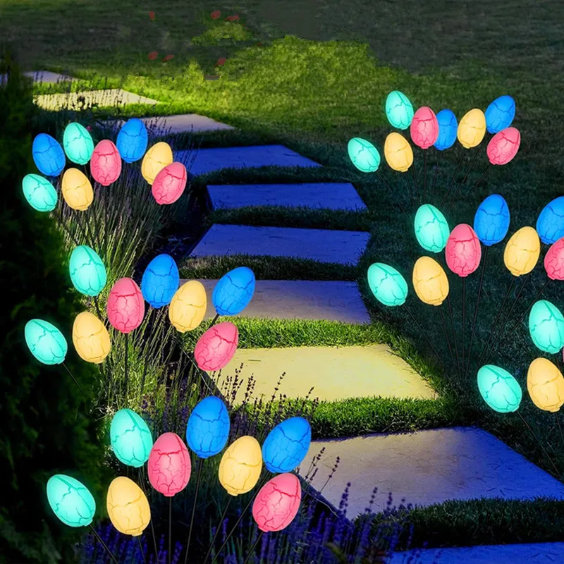 6/8 LED البيض أضواء تعمل بالطاقة الشمسية مصباح حديقة دافئ أبيض اللون في الهواء الطلق مصباح للزينة ساحة مسار أضواء الحديقة 107