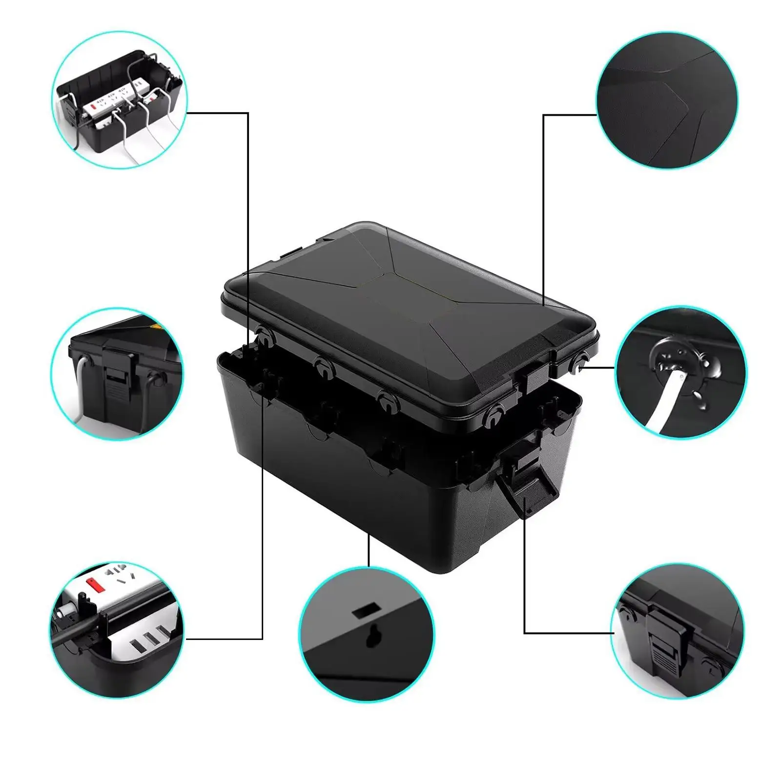

Electrical Box for Outdoor Use with Waterproof Connection for Socket Protection