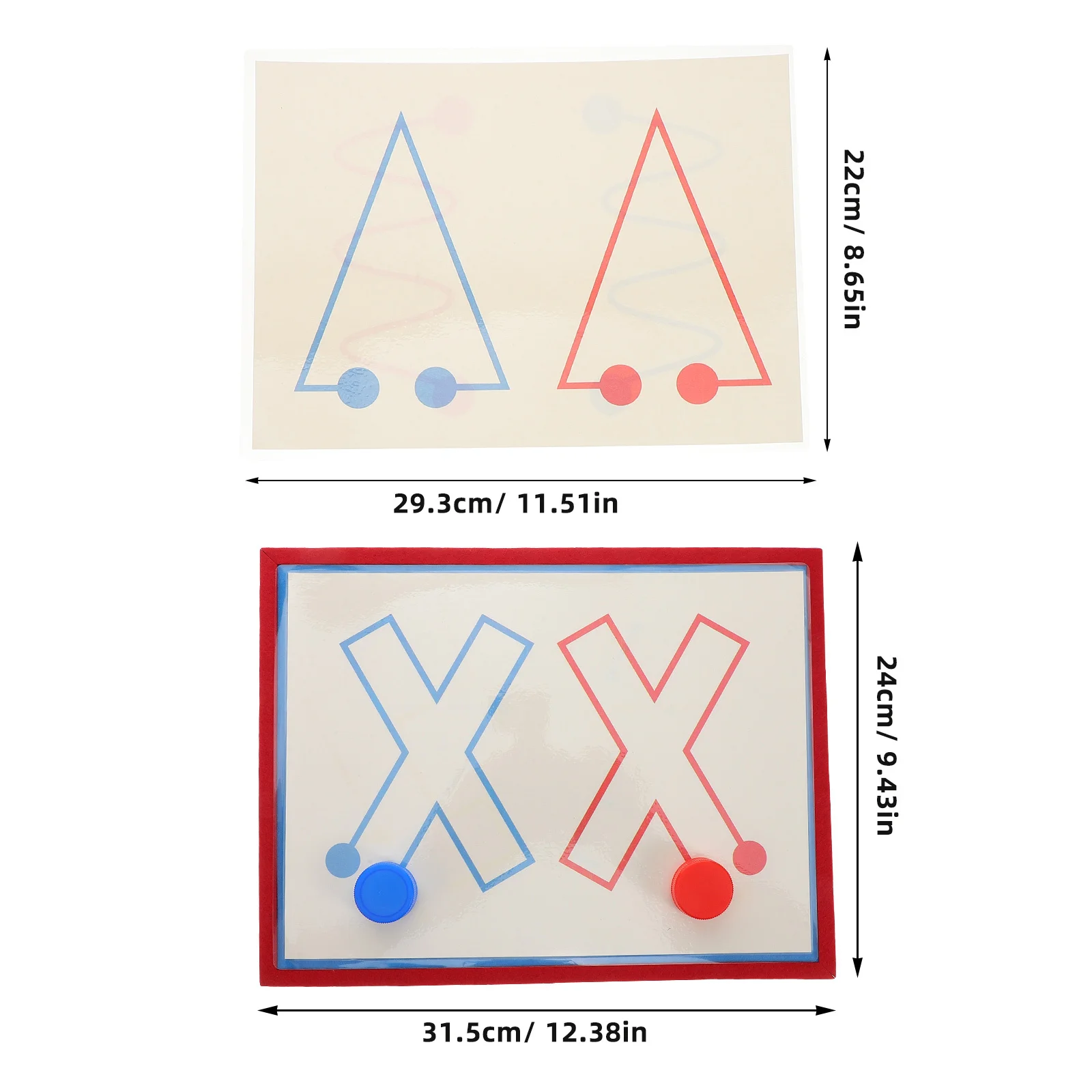 8Pcs Cards Playset Left Right Side Development Hand Eye Coordination Montessori Learning Games for Toddlers