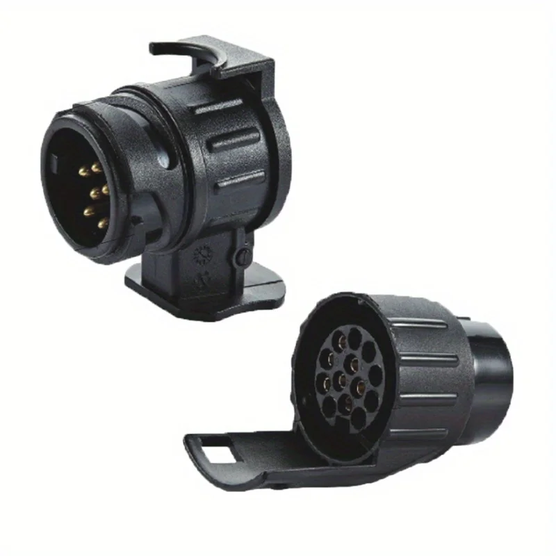 European 13 To 7 Pin Trailer Adapter Connector Plug Convert Mini Towing Socket Wiring Harness Truck RV Parts Car Accessories - view 4