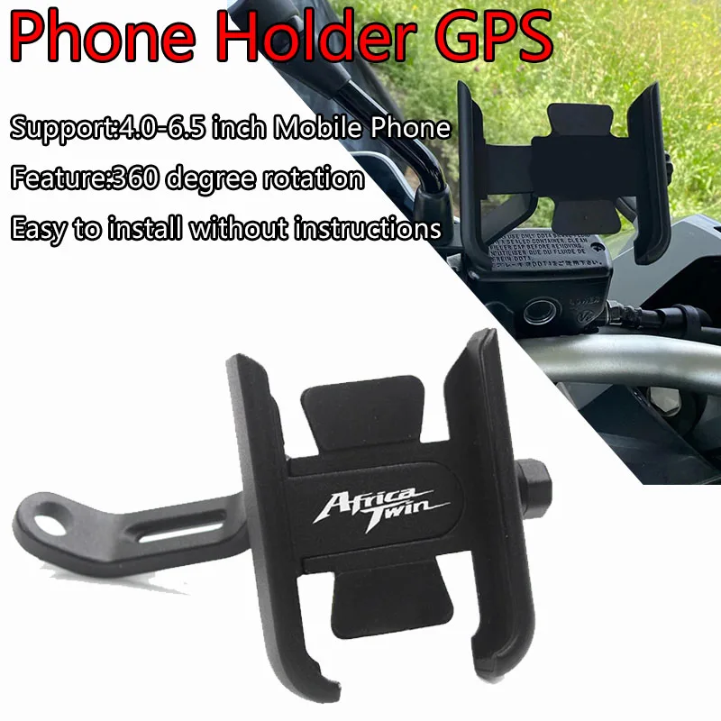 Fit For CRF1000L Africa Twin 2015-2018 Motorcycle Phone Holder Rearview Mirrors Handlebar GPS Stand Bracket Motorcycle Parts