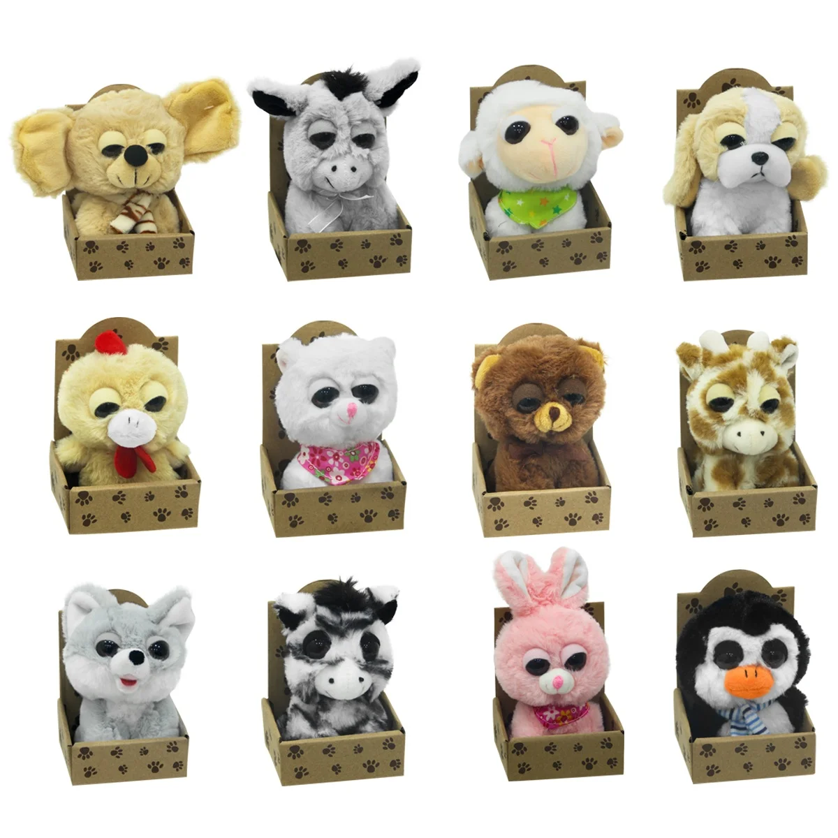 Plüsch nette tiny bauernhof tiere