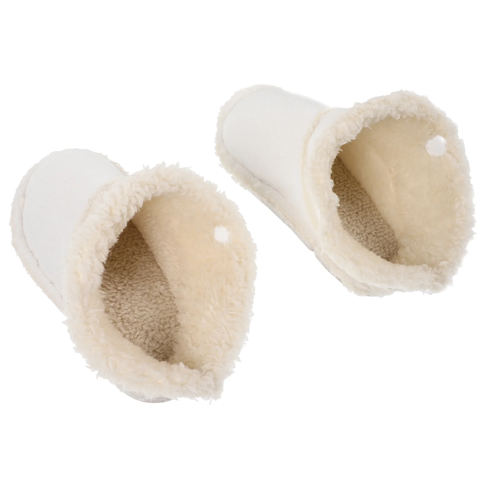 

Shoe Liner Fluffy Slippers Hole Inserts for Kids Three Buttons Fuzzy Cotton Plush Women's Warm