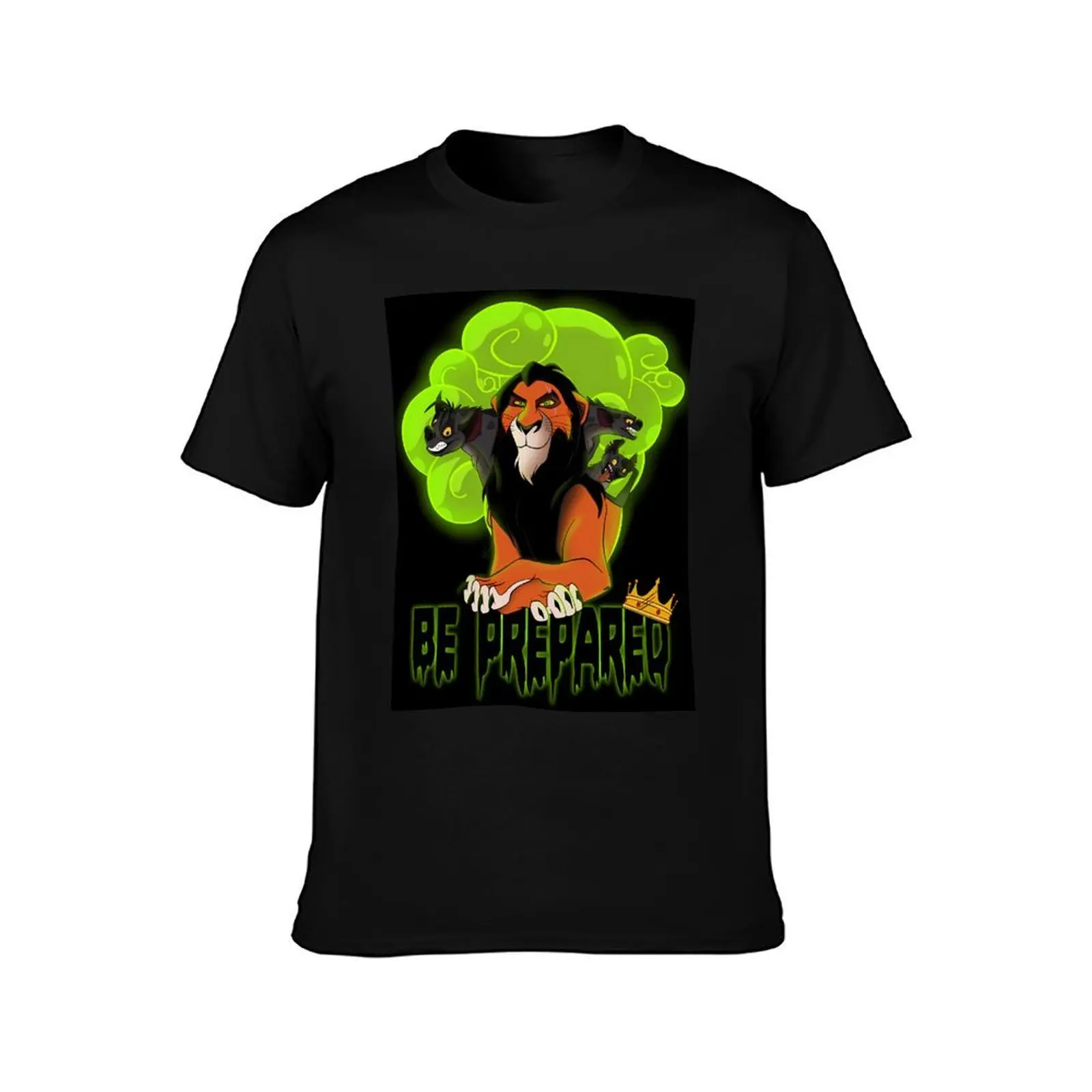 Scar poster T-Shirt, Summer Casual Cotton Tee, Oversized Streetwear Tops, Vintage Graphic Print, Loose Fit Short Sleeve