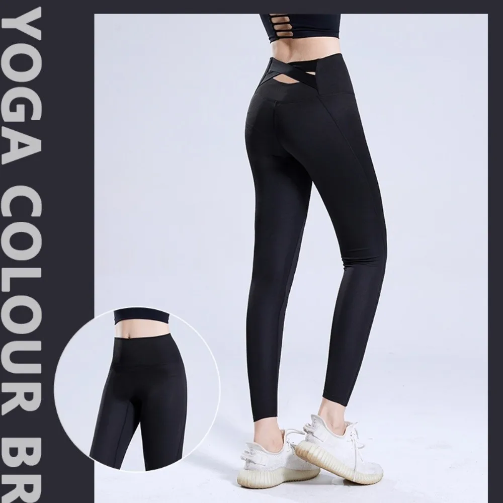 Body Shaper Tight Hip Lift Yoga Pants Elastic Breathable Yoga Leggings Peach Butt Seamless Tummy Control Pilates Pants Sports