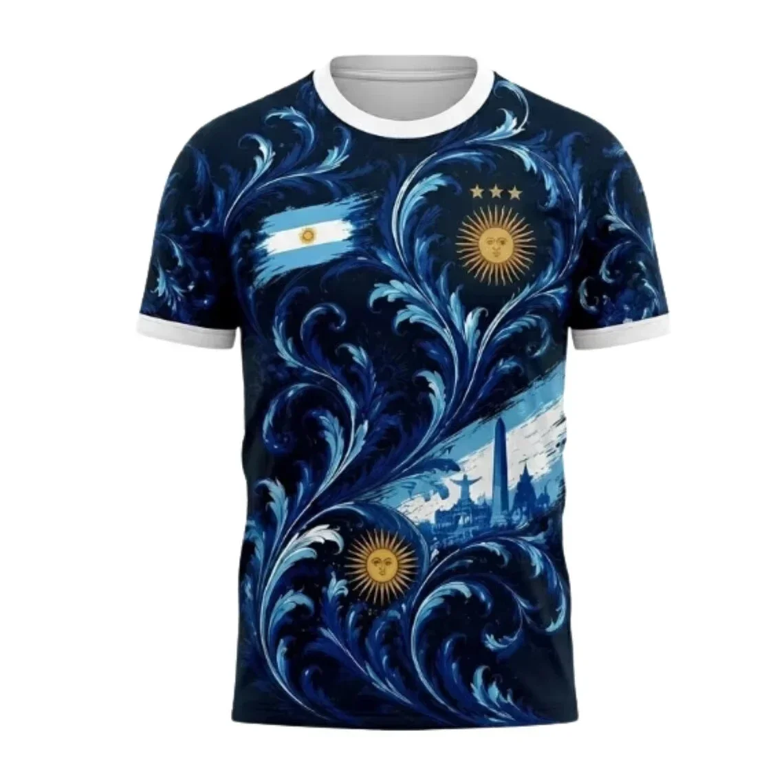 Argentina Football Flag Jerseys Sport Men T Shirt Women Tee Boys Top Children Parent Child Quick dry short sleeves kids Tshirt