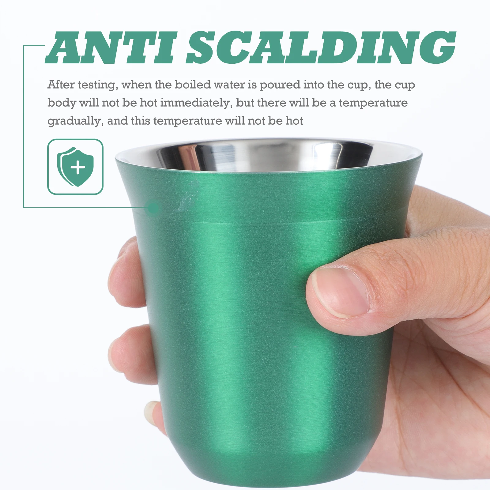 

Stainless Steel Water Coffee Mug Insulated Portable Home Office Study Room Portable Coffee Cup Double Layer Thermal Cup