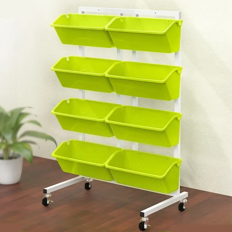 Balcony Flower Stand Set Mobile Multi Layer Vegetable Pot with Wheel Luxury Outdoor Gardener Accessories Flowerpot Wall