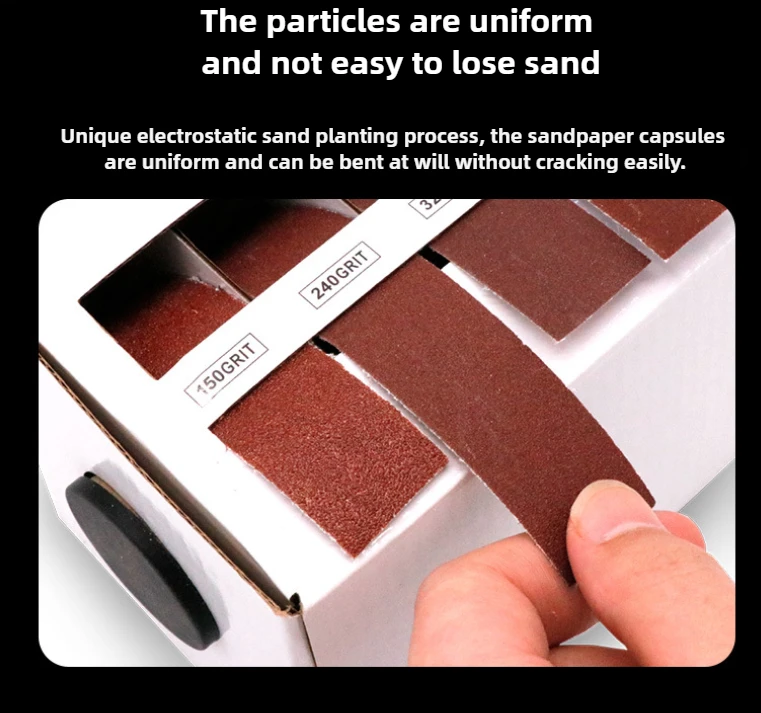 Five-axis Sanding Belt Cassette with Removable Hand-torn Soft Cloth Diamond Sanding Cloth Roll Metal Glass Woodworking Sandpaper