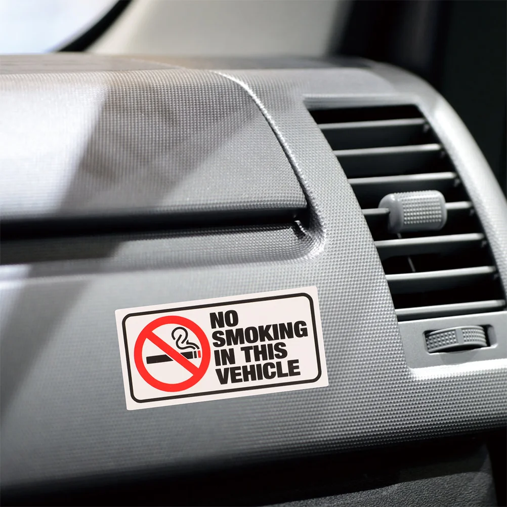 8 Pcsno Smoking Sticker Car Decal Allowed Stickers inside The Vapor Vehicle Sign Poster Copper Plate Window