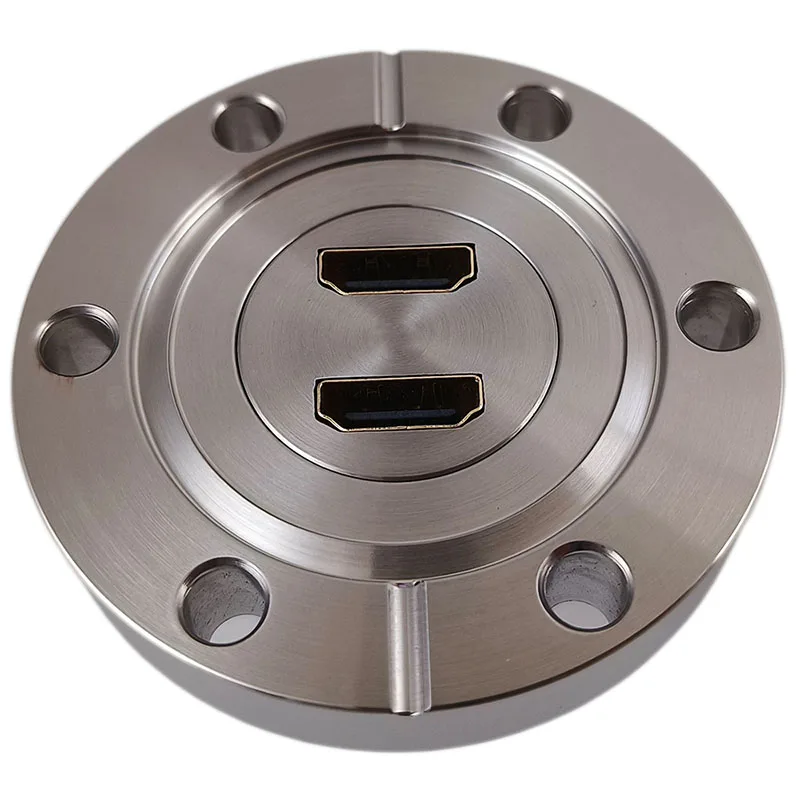 RicherVac CF35/CF40 Flange with 2 Ports HDMI Feedthroughs