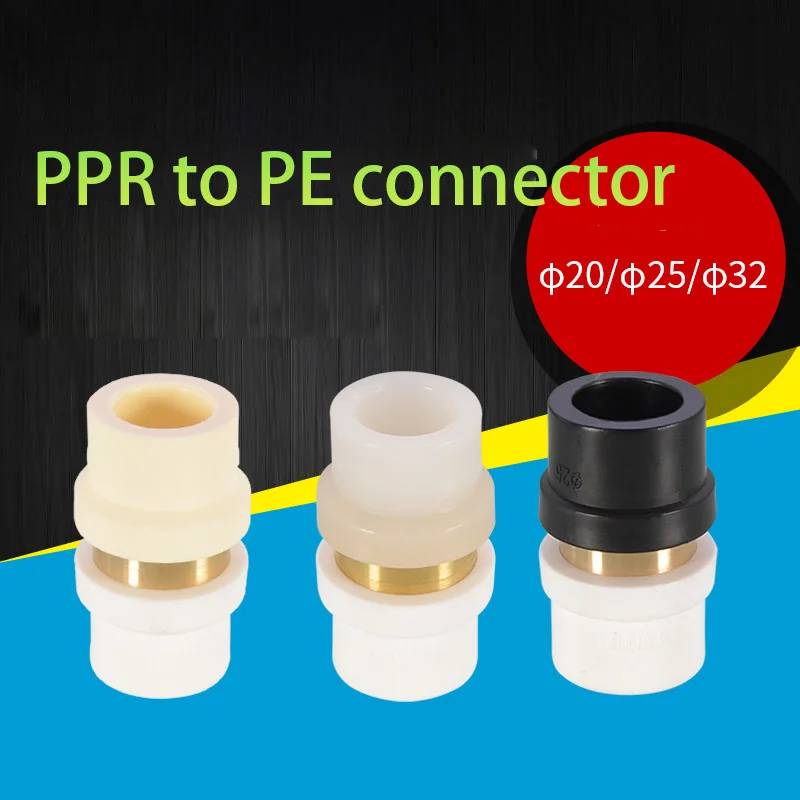 

Ppr To Pe Connector From Water Pipe Fittings 1/2inch 3/4inch 1 Inch Pert Pb Conversion Pipe Fittings 20/25/32 Straight Through