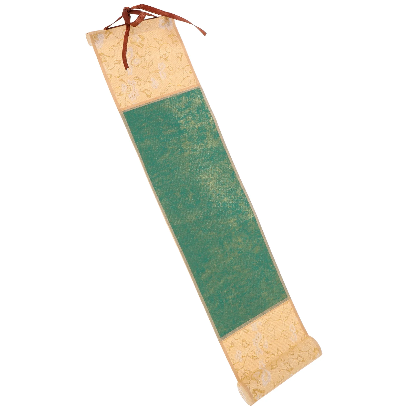 Rolo em branco retro caligrafia colorir papel zen board fãs portátil chinês