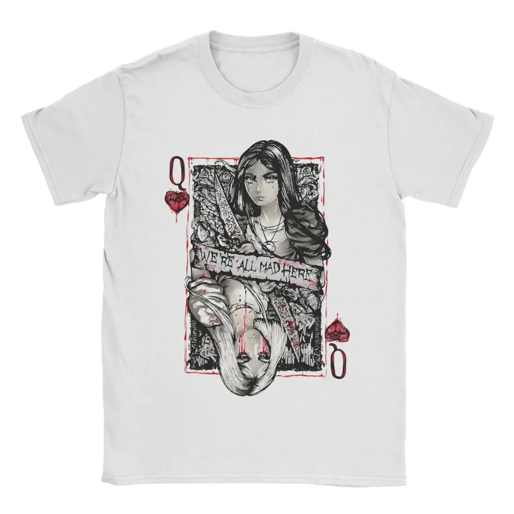2026 Classic Horror Game Alice Madness Returns Graphic Print T-Shirt Women Men Harajuku Fashion Oversized Cotton Summer New Tee