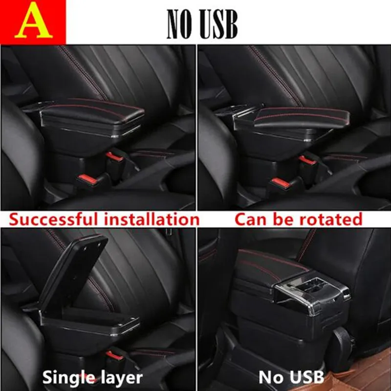 For Hyundai I20 Armrest Box For Hyundai I20 Car Armrest Center Storage box Interior Dedicated Retrofit parts Car Accessories