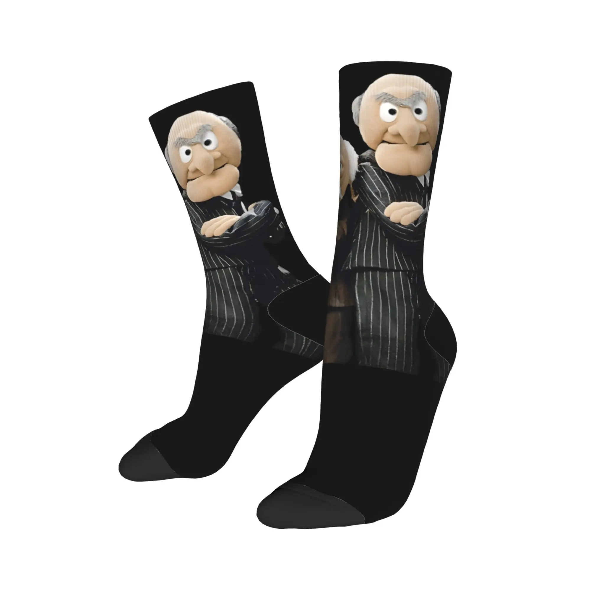 Statler and Waldorf Stockings Funny Meme  Novelty Socks Men Quality Socks Winter Skateboard Custom Non-Slip Socks Gift