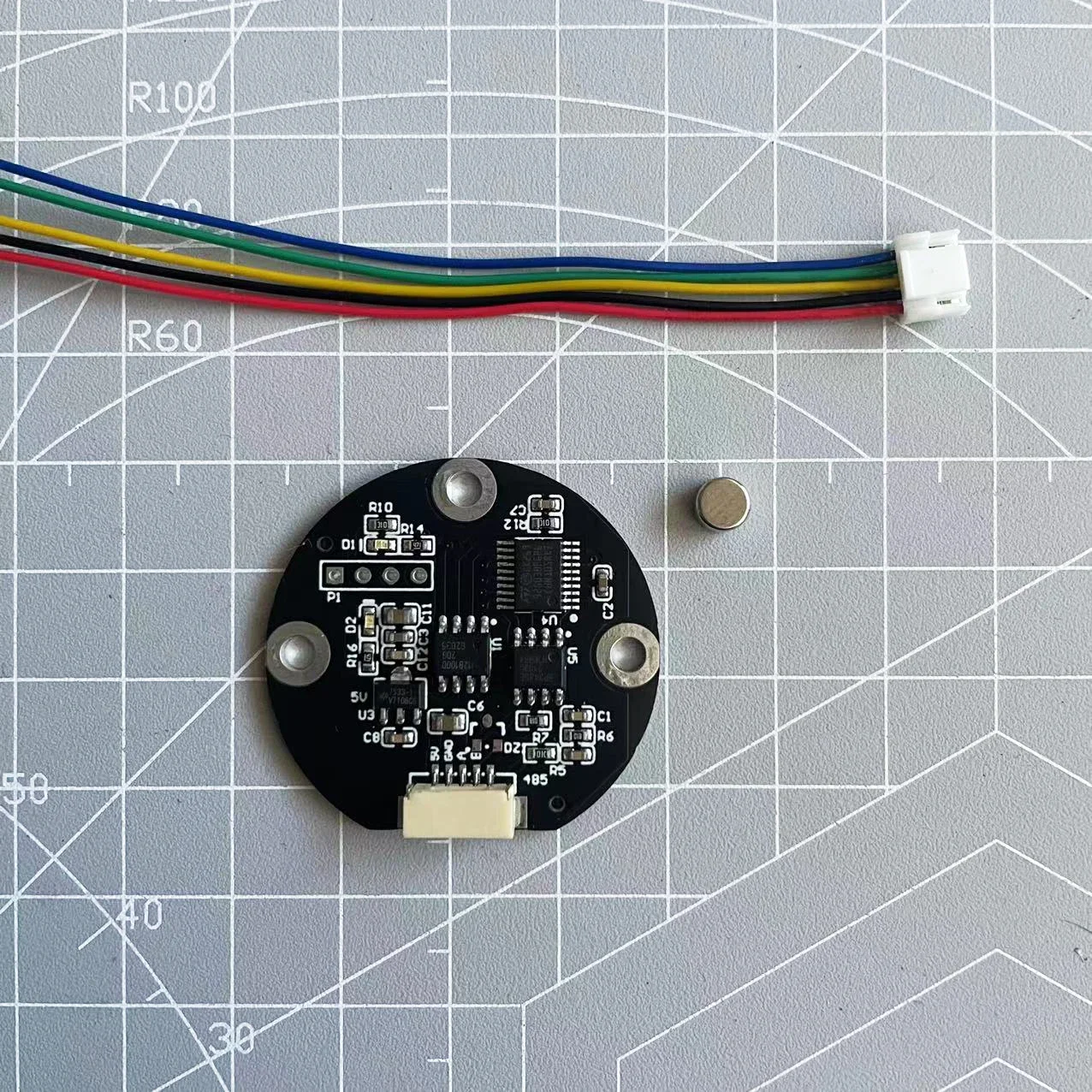 Magnetic Encoder Angle Sensor High Precision 14 Bit RS485 MODBUS Communication