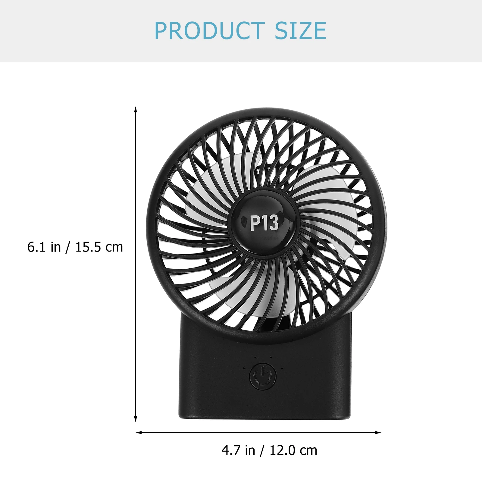 

Portable H held Silent Fan Compact Design Durable Material USB Charging Small Size Lightweight Camping Hiking Backpacking
