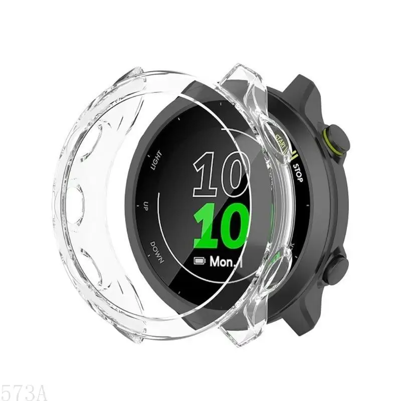 573A Smartwatch لـ Case for Forerunner 55 Scratch Resistant TPU Protector for Shell