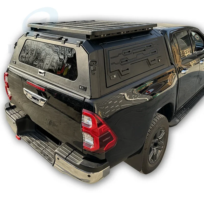 Truck Camper Black Canopy 4X4 Pickupk Truck Canopy Cover Customizable for Ford Raptor Ranger Toyota Hilux