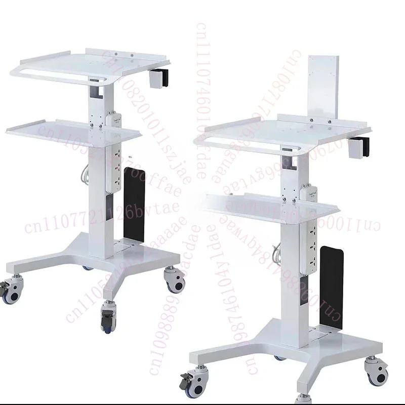 Medical Dental Scanner Cart Oral Hospital Clinic Laptop Desktop Holder Host Mobile Cart Lab Equipment Silent Wheel Trolley