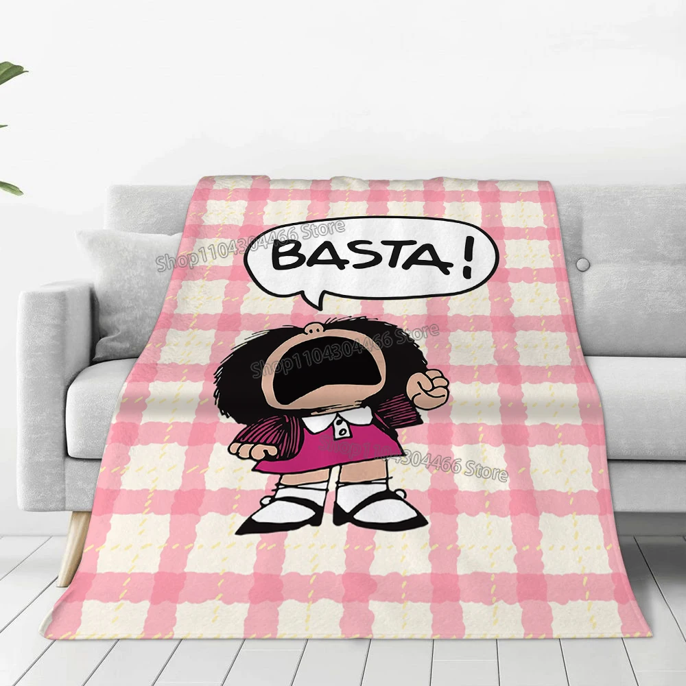 New Multiple Sizes Mafalda Blanket for Sofa,Bed,camping Warm Winter Blankets Anime Blanket Cartoon Home Decoration Supplies Gift