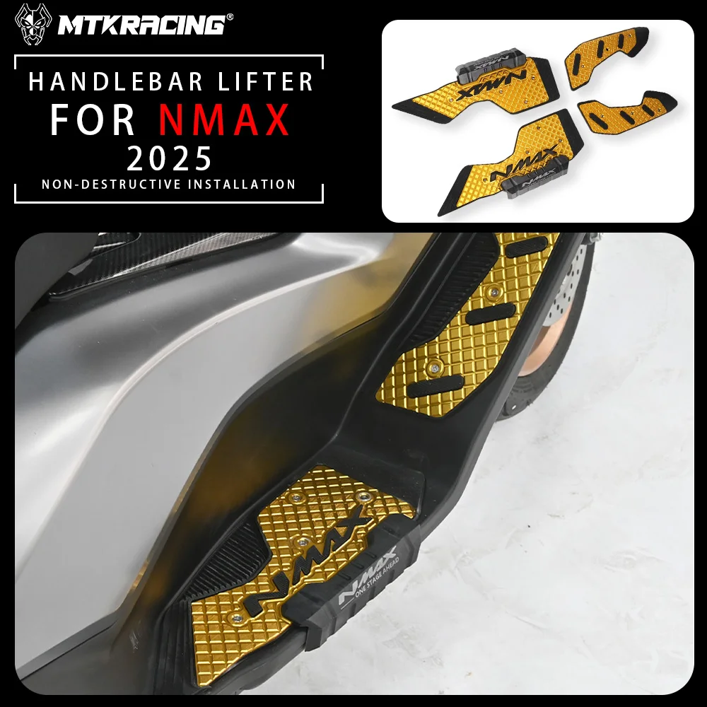 

FOR YAMAHA NMAX 2025 Motorcycle Foot Pedal Pin Pad Set Footboard Footpads Pedal Plate Accessories