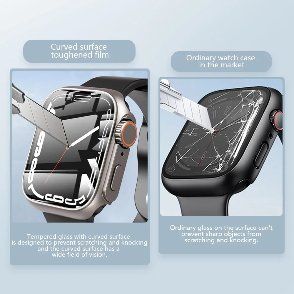 Screen Protector Case for Apple Watch 11 / 10 42mm 46 44 45 40 41mm Hard PC Bumper iwatch 11 10 9 8 7 6 5 4 Change To Ultra3 image 5