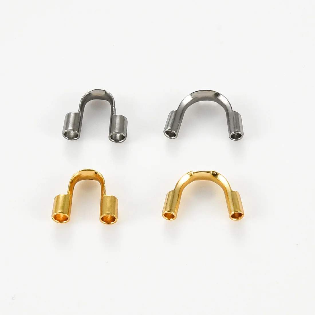 20/50Pcs Stainless Steel U Shape Wire Guard Loops Protector For DIY Earring Bracelet Necklace Pendant DIY Jewelry Making Supply
