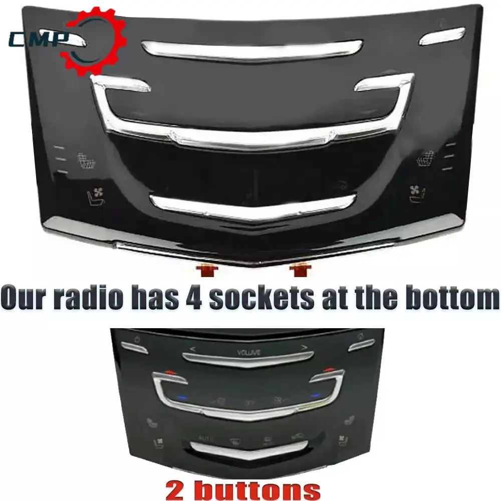 

1 шт., 2-кнопочная система, сенсорный экран для Cadillac ATS CTS ELR SRX XTS CUE Radio 2013-2019, автомобильные аксессуары для интерьера