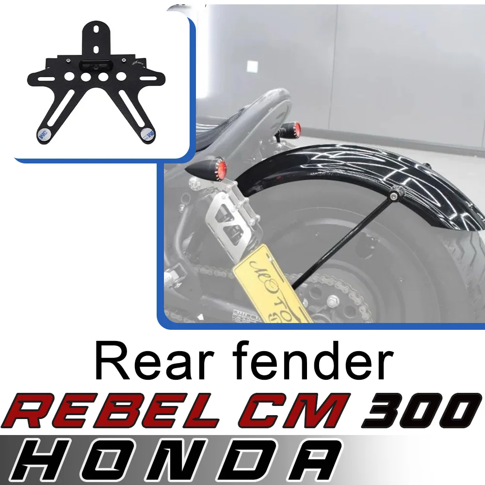 

For HONDA Rebel CM300 bobber rear fender thin single seat cushion rebel cm 300 retro single seat rear mud tile accessories